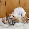Cute Bear Puppy Clothes Vest Cat Clothes Teddy Bear Coat New Pet Dog Clothes  Winter