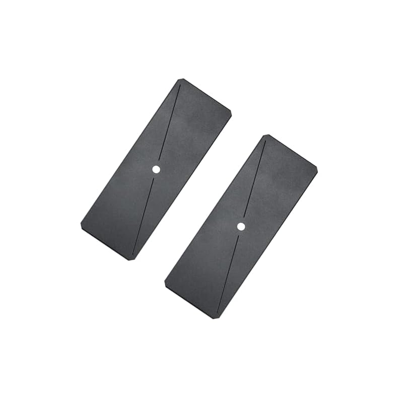 CAMPING MOON Bridge-top for IGT Bridge Tables, 2 Half Plates, Black, CK-12BK-2P