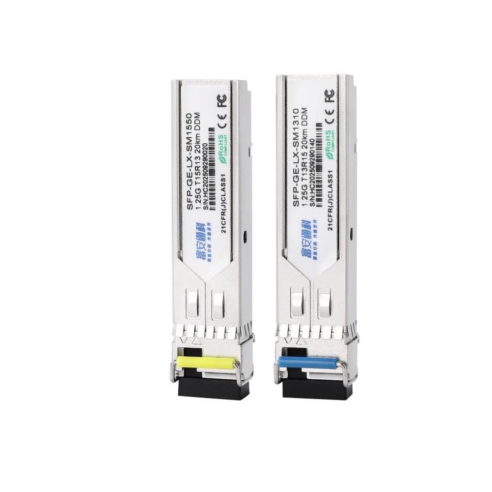 Single Mode 1.25G SFP Module Simplex LC Fiber Optic Transceiver Outdoor Fiber Network