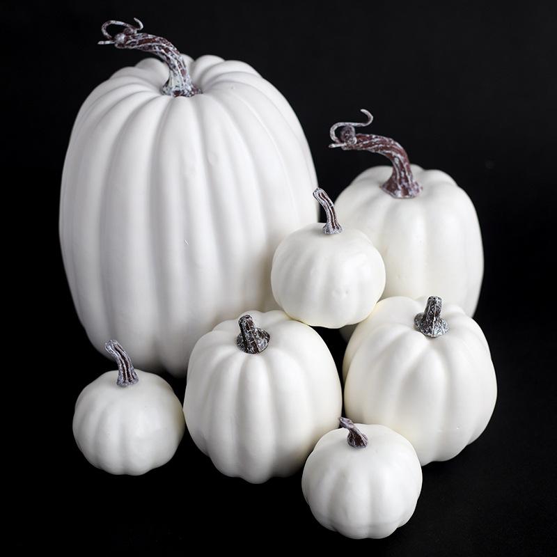 Simulation Pumpkin Model Halloween Decoration Prop DIY Accessories Desktop Ornament