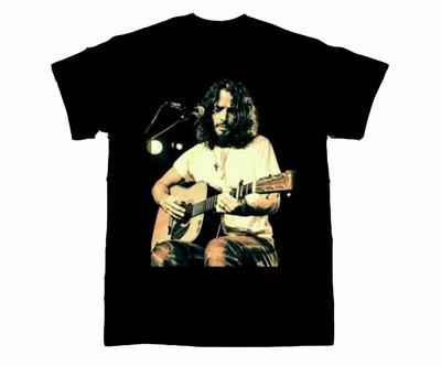 Chris Cornell Gitar T Shirt Men And Women Black Short Sleeve Shirt Size S-2345XL Unisex T-Shirt