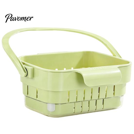 Over Sink Strainer Basket Kitchen Hanging Drain Basket, with Quick Drying Holes, Foldable Vegetable Washing Bowl for Space Saving Food Residue