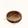 Wooden Salad Bowl Set Acacia Fruit Dish Ice Cream Dry Food Mixing Bowl Kitchenware