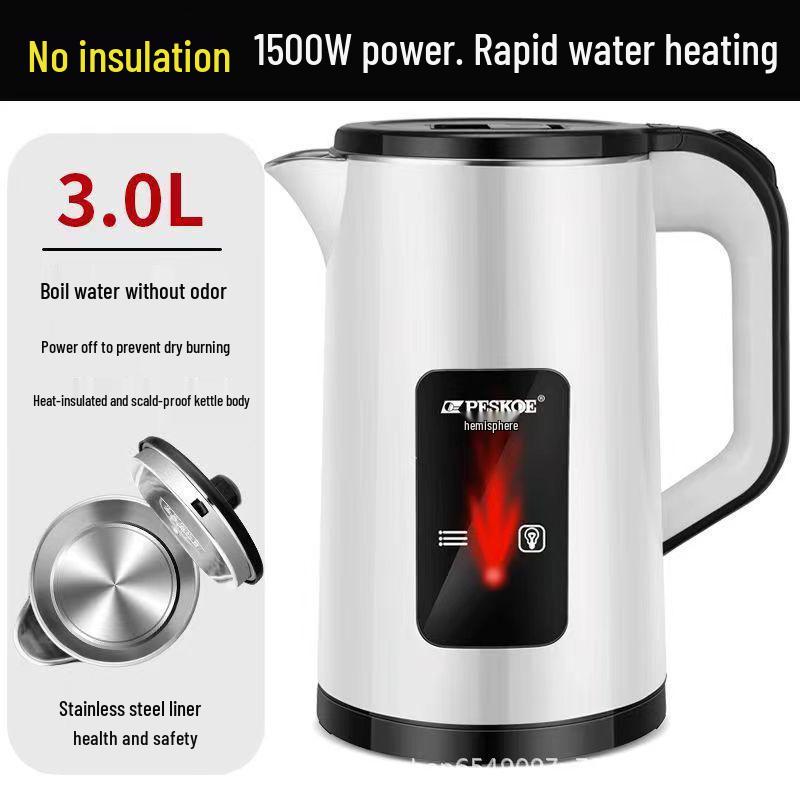 

Trendy Electric Kettle - Quick Heating, All-Day Insulation, Anti-Scald, Large Capacity, Auto Power-Off.