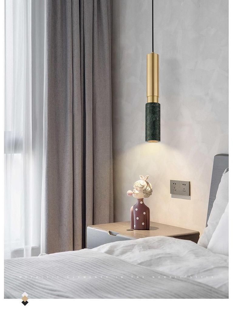 Nordic Minimalist Marble Pendant Light - Single-Head for Restaurants and Bedrooms