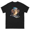 Eule Skifahren Skifahrer Spaß Cartoon Ski Hemd T-Shirt