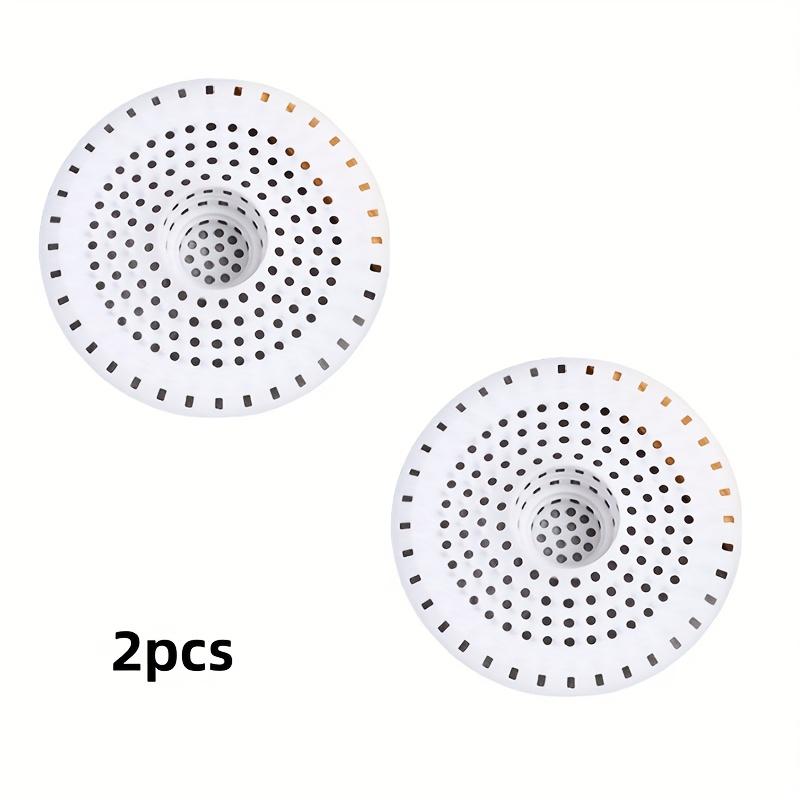 

Silicone Drain Filter, Hair Catcher for Shower & Kitchen Sink, Retractable Drain Cover with Suction Cup, Easy Clean белый