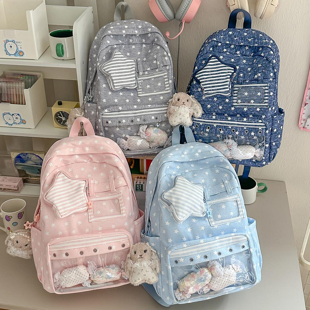 Schoolbag two-dimensional yuan niche design pain bag schoolbag girls Japanese college stars students lightweight backpack cute backpack