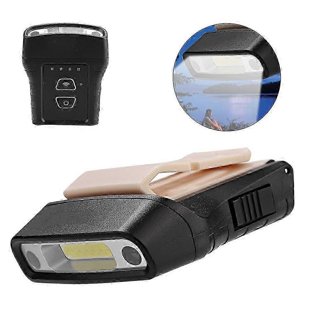 USB Charging LED Cap Clip Head Lamp Light Hat HeadLamp For Outdoor Fishing Camping