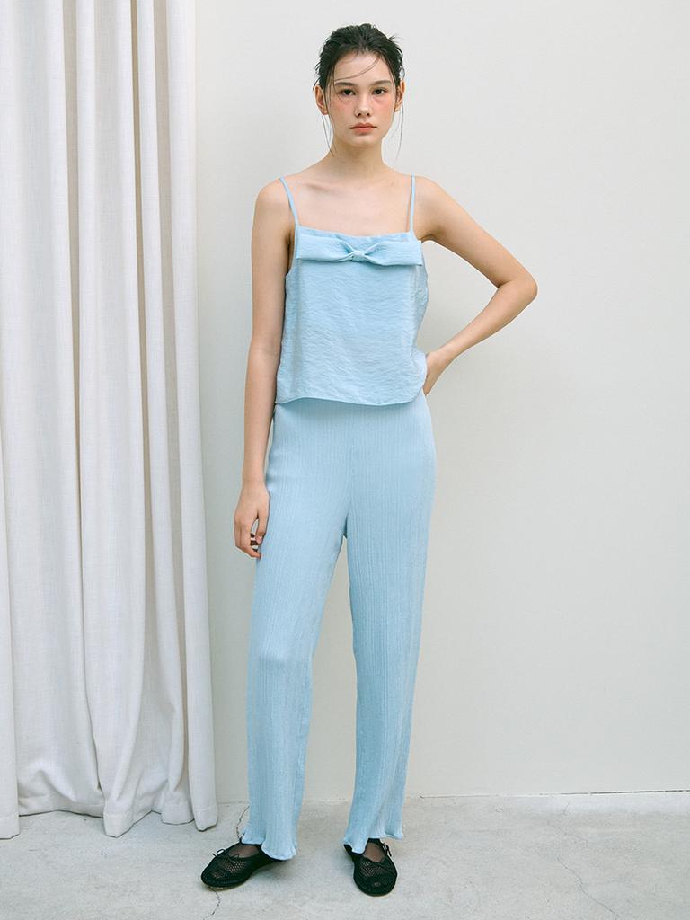 I Jeno Ri Blue Pleated Matisse Pants
