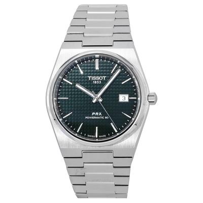 T-Classic PRX Powermatic 80 Paslanmaz Çelik Yeşil Kadran Otomatik T137.407.11.091.00 100M Erkek Saati