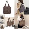 Large Capacity Gentle Women's Tote Bag In Chic Leopard Print For Autumn Fashion