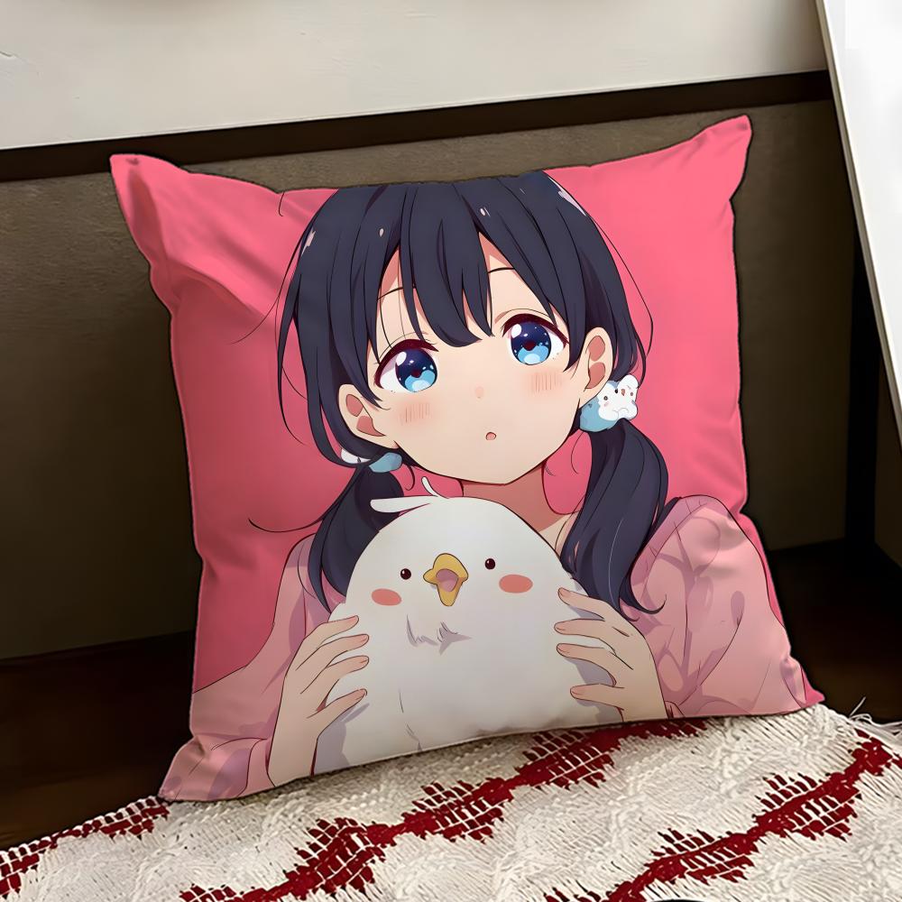 Anime TTamako MMarket Cushion Cover Reversible Soft Durable Pillow Cover Home  Car MultiScene Use for Daily Comfort