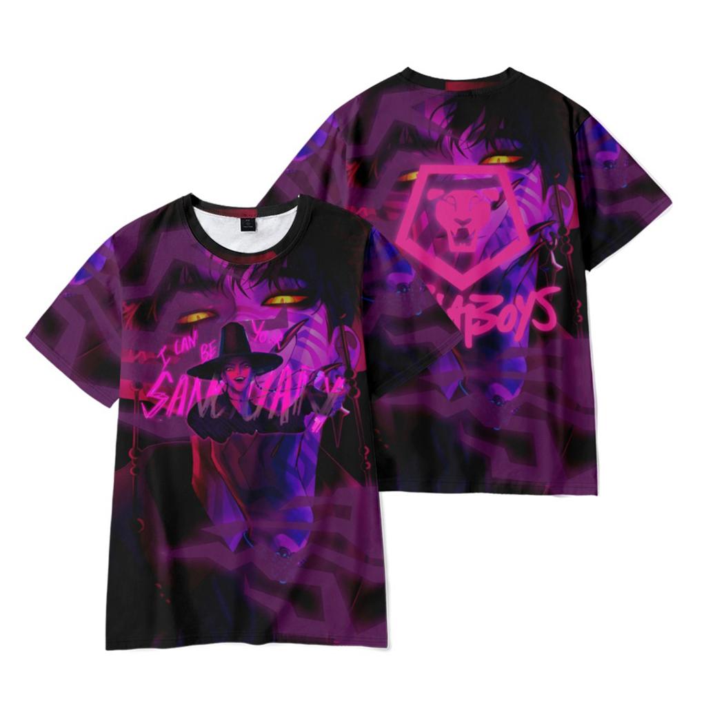 Children's Casual Fashionable Loose And Comfortable Printed Short Sleeved T-shirt Top