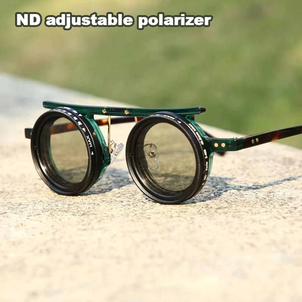ND Filter Adjustable Dimming Glasses ND2-400 Fishing Sunglasses Fashion Sun Glasses  Driving