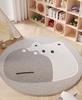 Cartoon Pattern Bedroom Decor Plush Carpet Thicken Washable Rug Cute Round Carpets for Living Room Fluffy Soft Lounge Floor Mat