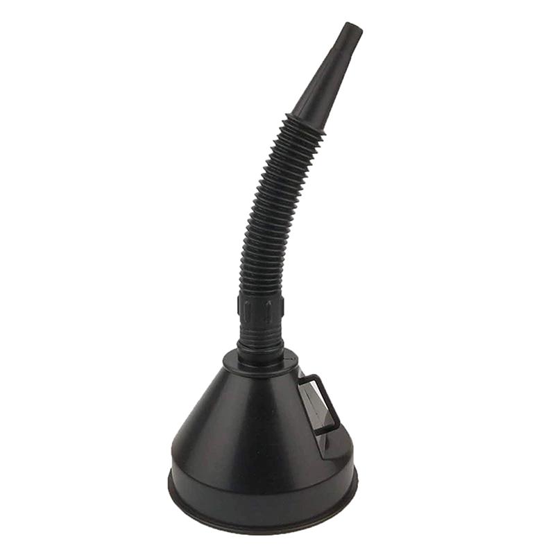 Automotive Plastic Funnel Set Wide Mouth Fuel And Oil Multi-Use Flexible Right Angle Funnels For Water Coolant And Engine Oil