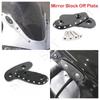Fit For Suzuki GSXR 1300 GSX-R Hayabusa 1999-2000 Motorcycle Accessories Mirror Block Off Plates Mirrors Blanking Base Hole Caps