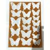2set 3D Simulation Black and White Plastic Butterfly Wall Sticker Double-sided Tape Bedroom Living Room Wall Sticker