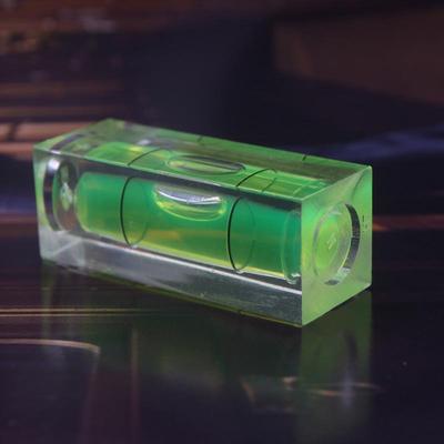 Nivel de burbuja rectangular, regla, barra de equilibrio con burbuja cuadrada, 40x15x15MM