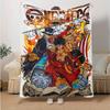 1pc One Piece Adventure Soft Throw Blanket Flannel All Season Light Weight Living Room/Bedroom Warm Blanket. M7270160