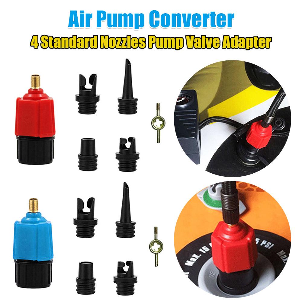 Air Pump Converter Multifunctional Air Valve Adapter Solid Structure for Inflatable Boat Bed for Stand Up Paddle Board