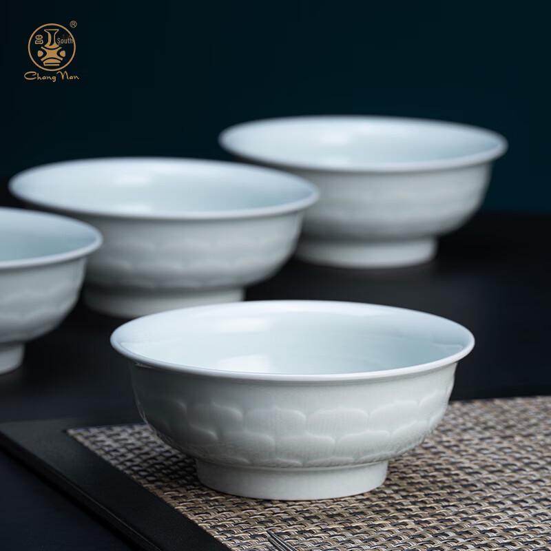 Jingdezhen Celadon Lotus Petal Noodle Bowl