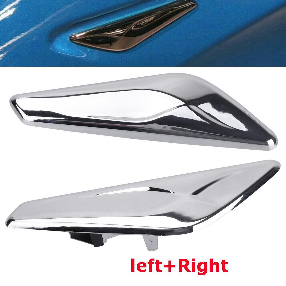 Front Fender Right + Left Side Chrome Finisher Fits BMW 2013-2017 X3 F25 X4 F26