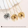 Women's Heart Angel Wings Necklace with Colorful Zircon, 'I Love You' Projection Clavicle Chain