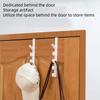 1/5/10pcs Behind the Door Coat Hook Hanger Behind the Door Cabinet Wardrobe Dormitory Door Hook Storage Rack