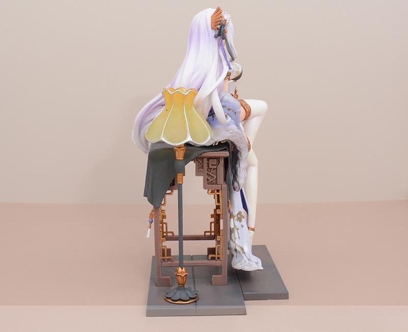 Chinese Style Cheongsam Rem and Emilia Figure Model Ornament