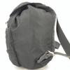 PRADA Tessuto Nylon Backpack Rucksuck Daypack Drawstring Leather B4650F Black Triangle Logo Plate