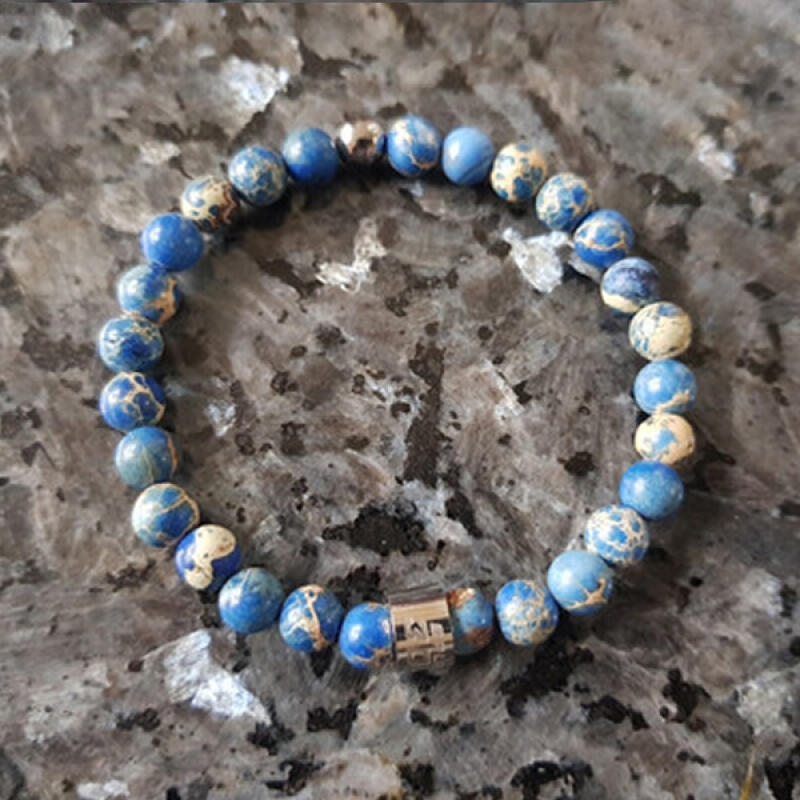 6mm Stone Natural Stone Germanium Health Bracelet