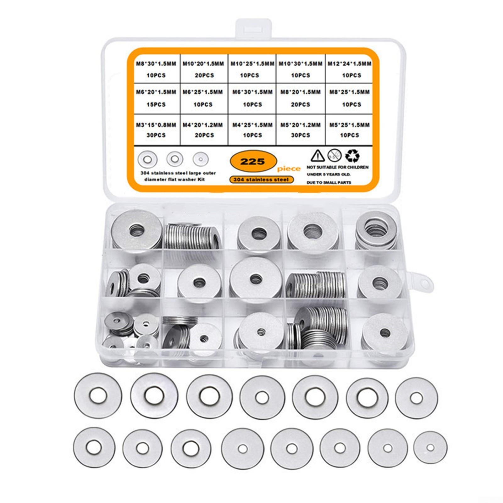 

Automotive And Marine Uses Hardware Assortment Stainless Steel Flat Washers