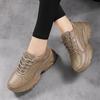 Women's Thick-Soled Versatile Sneakers - Comfortable, Breathable, Casual Height-Enhancing Dad Shoes for Spring/Autumn, New Korean Style Student