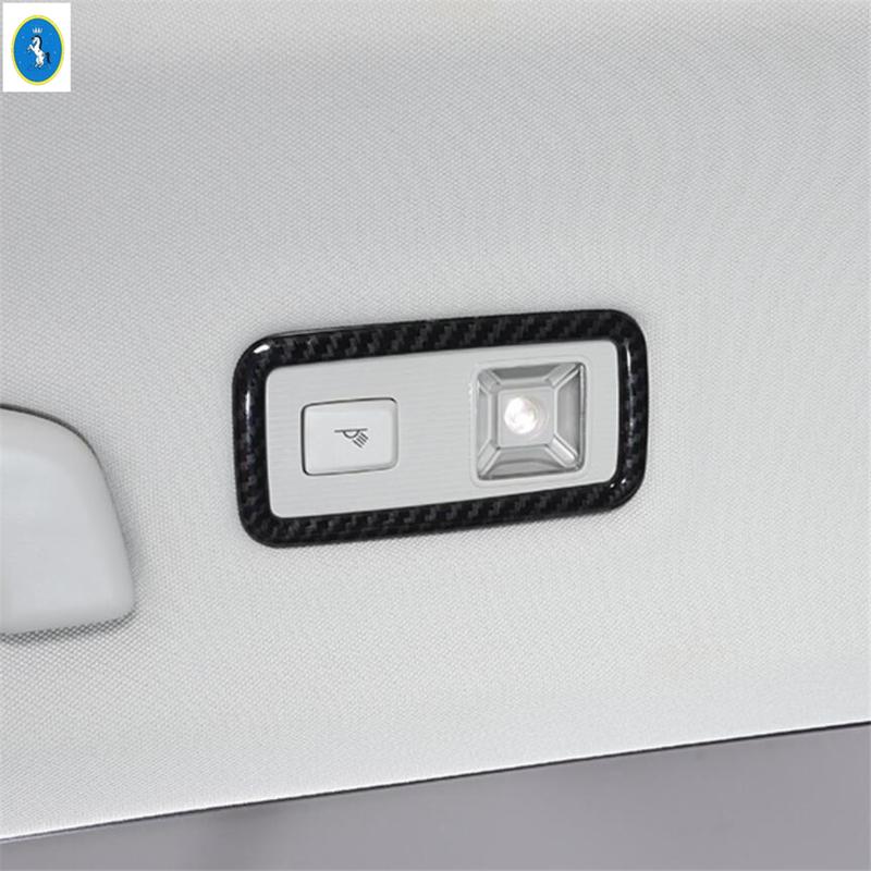 Car Accessories Window Lift Button / Water Cup / Pillar A Speaker Cover Trim For Volkswagen T-Roc T Roc 2018 - Carbon Fiber