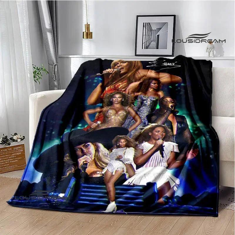Beyonce Giselle Knowles Bedruckte Decken Flanell Warme Decke Weiche Gemütliche Decke Sofa Bettdecke Reisedecken Geburtstagsgeschenk