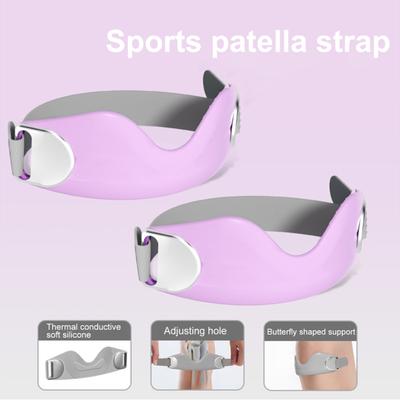 1Pc/2Pcs Patella Tendon Knee Strap Adjustable Patellar Support Compression Stabilizer with Silicone Pad for Hiking Soccer Running Jumpers Squat