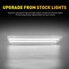 Clear Lens Front Bumper LED White Side Marker Lights For 2010-2014 Ford Mustang