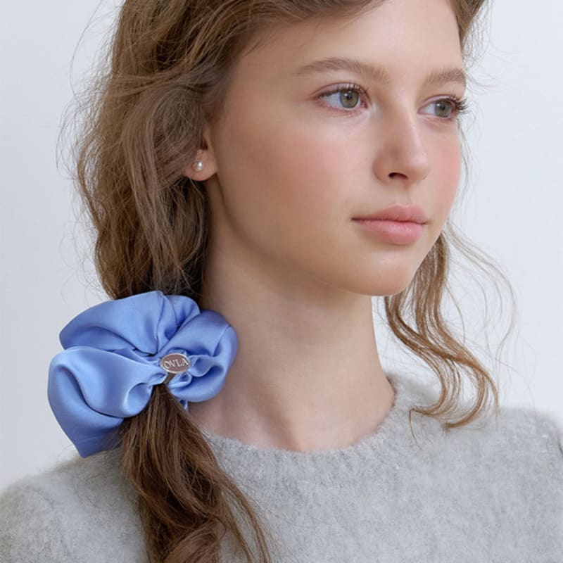 OVLA DOUBLE SATIN SCRUNCHIE_3COLOR HS031