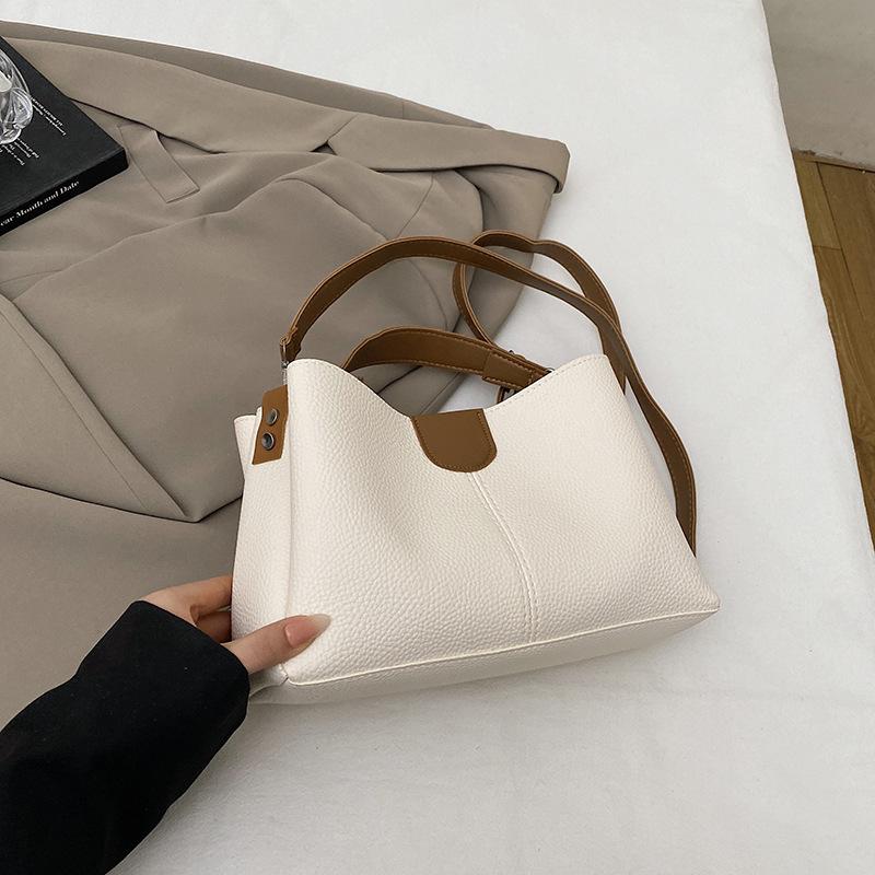 

2025 новая женская сумка модная контрастная сумка-тоут женская сумочка на плечо сумка-мессенджер