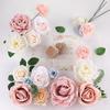 Simulation Flower Box Diy With Flower Pole Rose Box Hand Bouquet Wedding Christmas Home Decoration