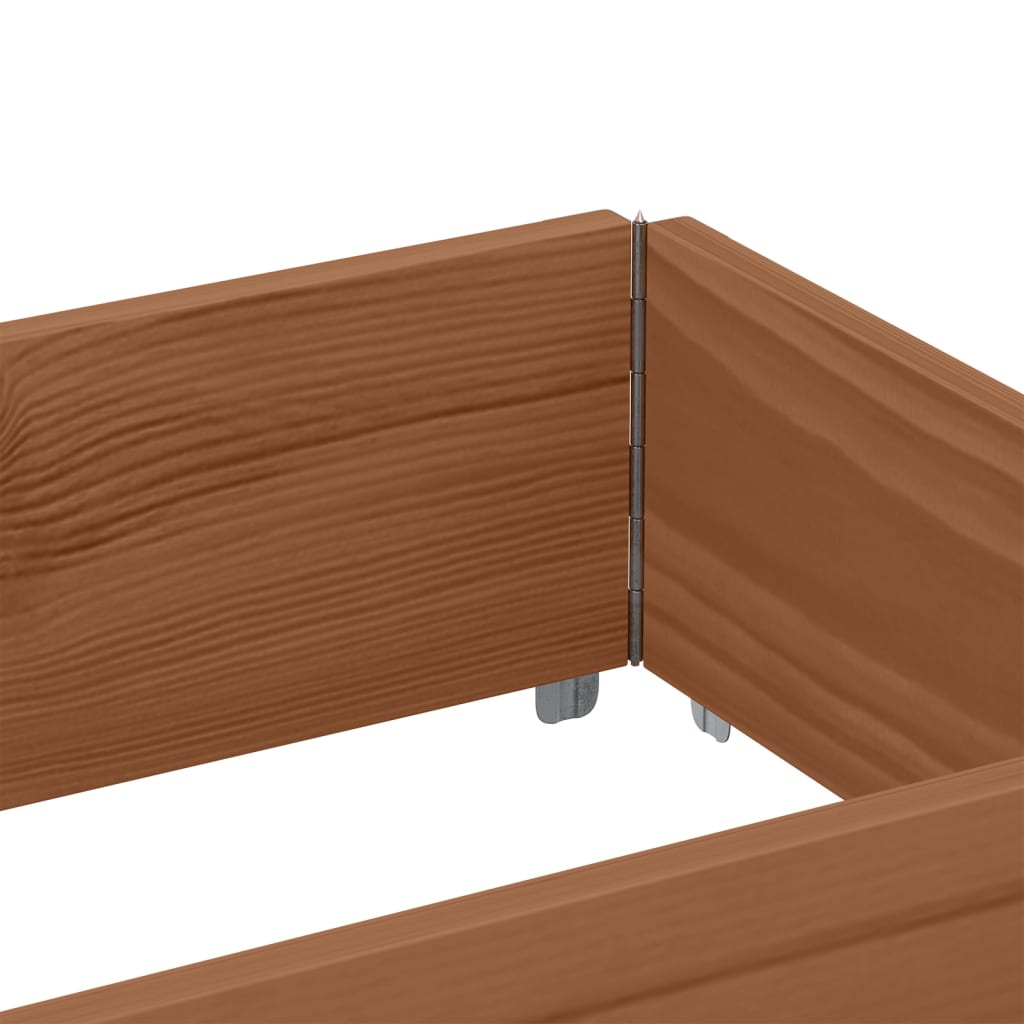 Vidaxl Fioriera da Giardino, Marrone, 150X50 Cm, Legno Massello di Pino
