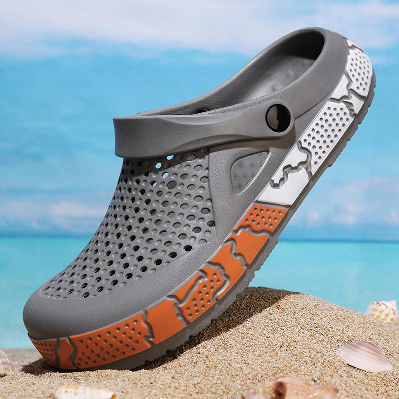 Fashion 2025 Men Fashion Beach Sandals Thick Sole Slipper All-match Outdoor Waterproof Anti-Slip Sandals Casual Walking Shoes for Men