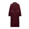 Spring New Women's Clothing Lapel Long Sleeves Waist-Tight Slim Looking Silm Elegant Long Overcoat Outerwear 2170603