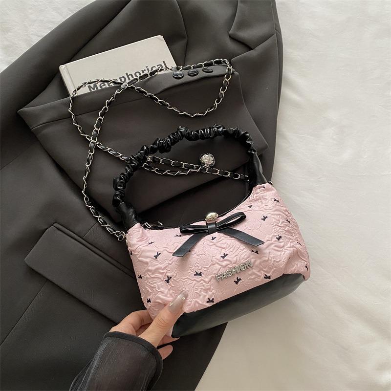 

Женская сумка лето новая мода универсальная повседневная милая нишевый дизайн тренд плечевая сумка мессенджер розовый