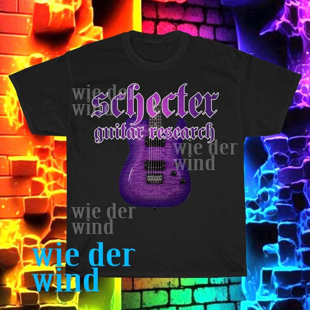 New Schecter Guitar Research Logo Men#039;s Tshirt funny size S to 5XL Unisex T-Shirt XXL
