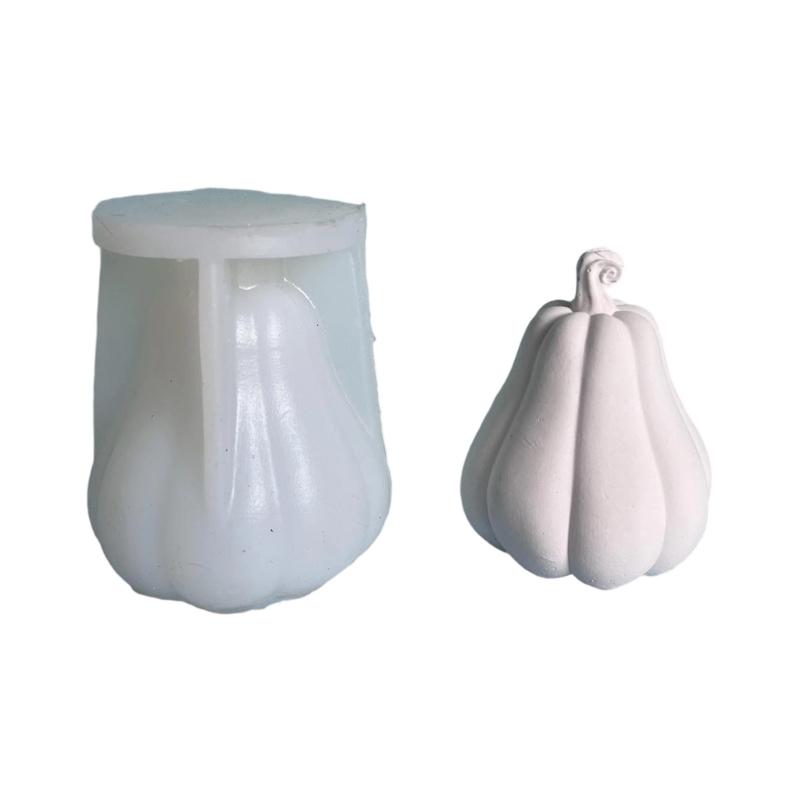 Silicone Pumpkin Shaped Candle Mold for Handmade Enthusiasts Aromatherapies Mould Practical Craft Classroom Supplies