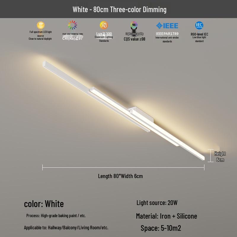 2025 Modern Minimalist Hallway & Corridor Light - Simple Design for Entrance, Balcony & Wardrobe Spaces