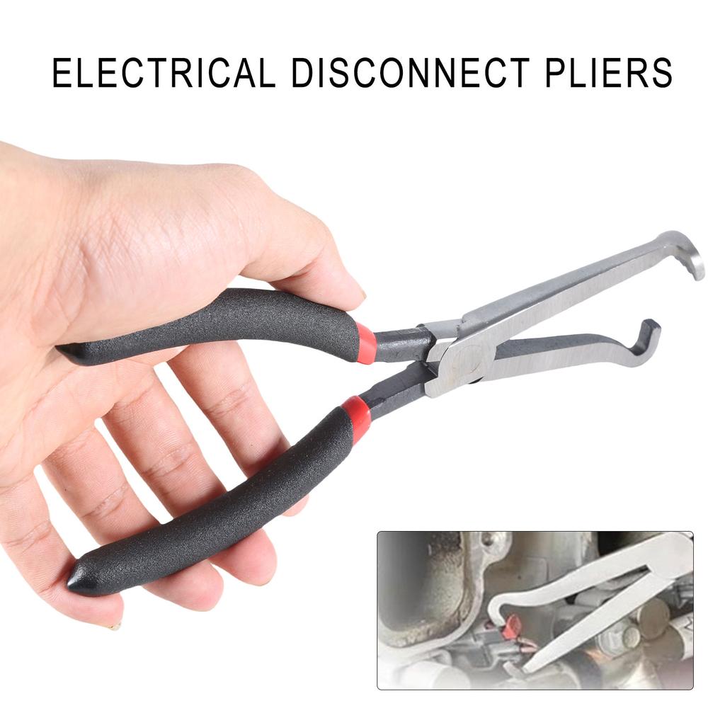 8Inch Electrical Disconnect Pliers Automotive Connector Tool High-strength Cutoff Plier for Push Tab Plugs
